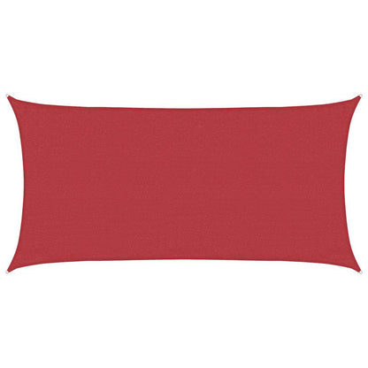 vidaXL Sunshade Sail 160 g/m² Red 3x6 m HDPE