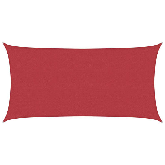 vidaXL Sunshade Sail 160 g/m² Red 3x6 m HDPE