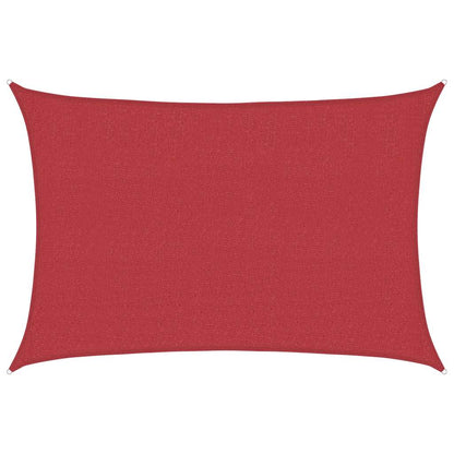 vidaXL Sunshade Sail 160 g/m² Red 4x5 m HDPE