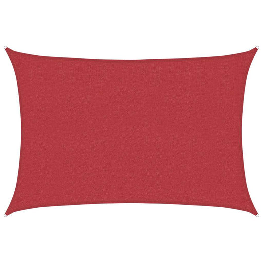 311628 vidaXL Sunshade Sail 160 g/m² Red 4x5 m HDPE