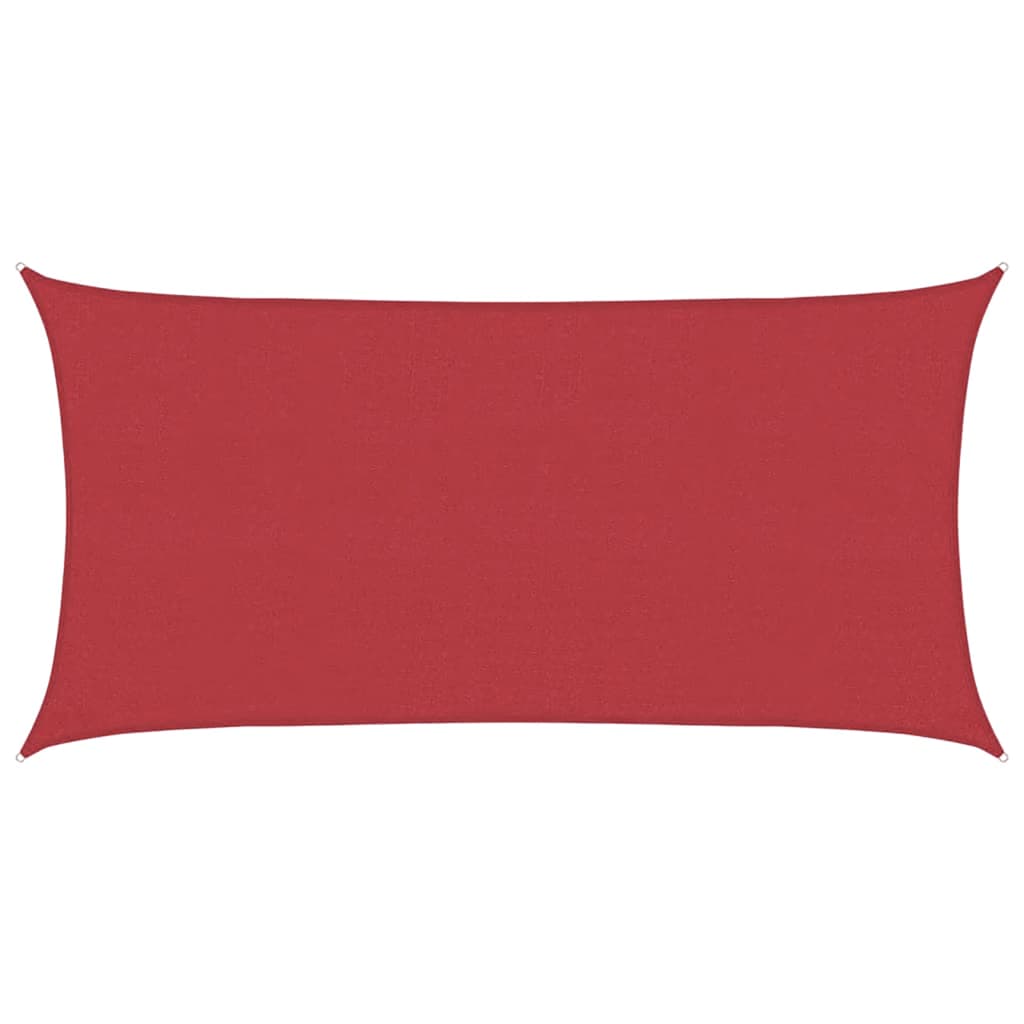vidaXL Sunshade Sail 160 g/m² Red 4x7 m HDPE