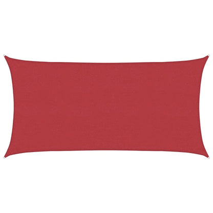 vidaXL Sunshade Sail 160 g/m² Red 4x7 m HDPE