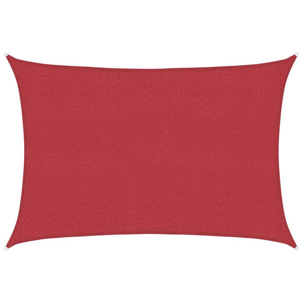 vidaXL Sunshade Sail 160 g/m² Red 5x6 m HDPE