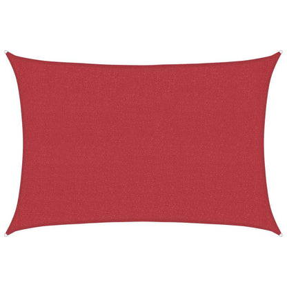 vidaXL Sunshade Sail 160 g/m² Red 5x6 m HDPE