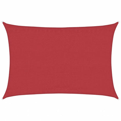 vidaXL Sunshade Sail 160 g/m² Red 5x7 m HDPE