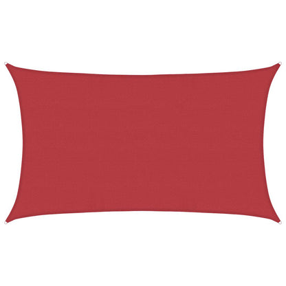vidaXL Sunshade Sail 160 g/m² Red 5x8 m HDPE