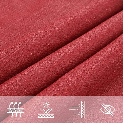 vidaXL Sunshade Sail 160 g/m² Red 5x8 m HDPE
