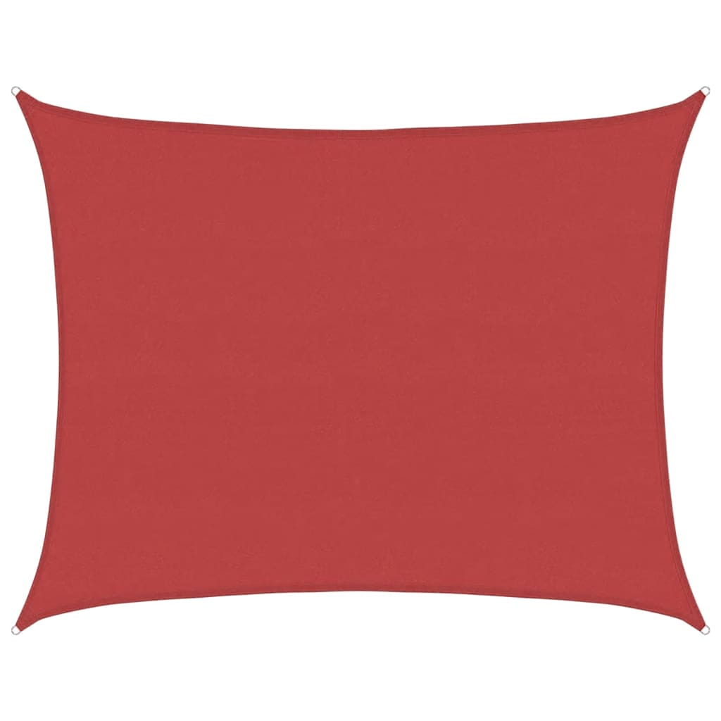 vidaXL Sunshade Sail 160 g/m² Red 6x7 m HDPE