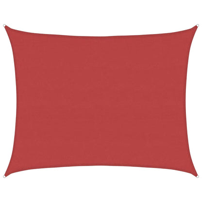 vidaXL Sunshade Sail 160 g/m² Red 6x7 m HDPE