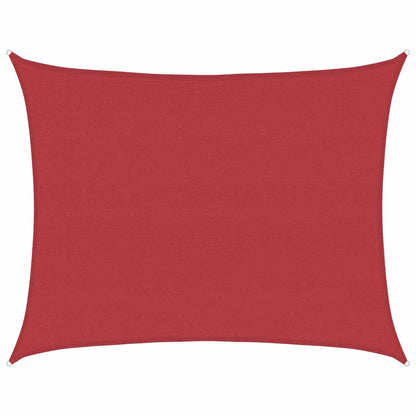 vidaXL Sunshade Sail 160 g/m² Red 6x8 m HDPE