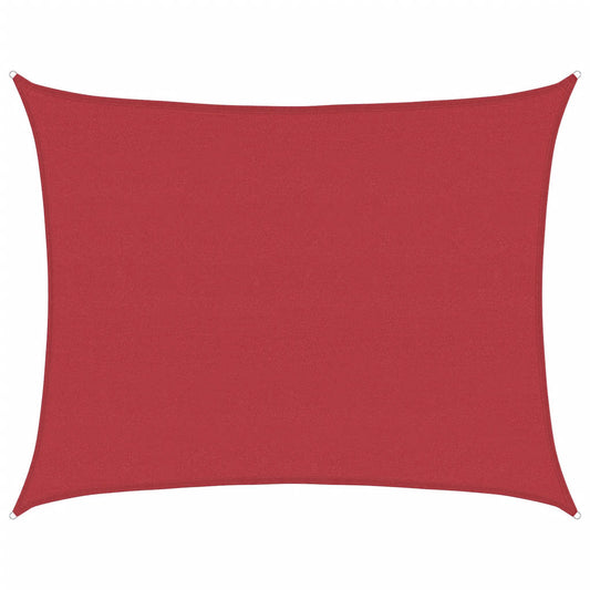 311635 vidaXL Sunshade Sail 160 g/m² Red 6x8 m HDPE
