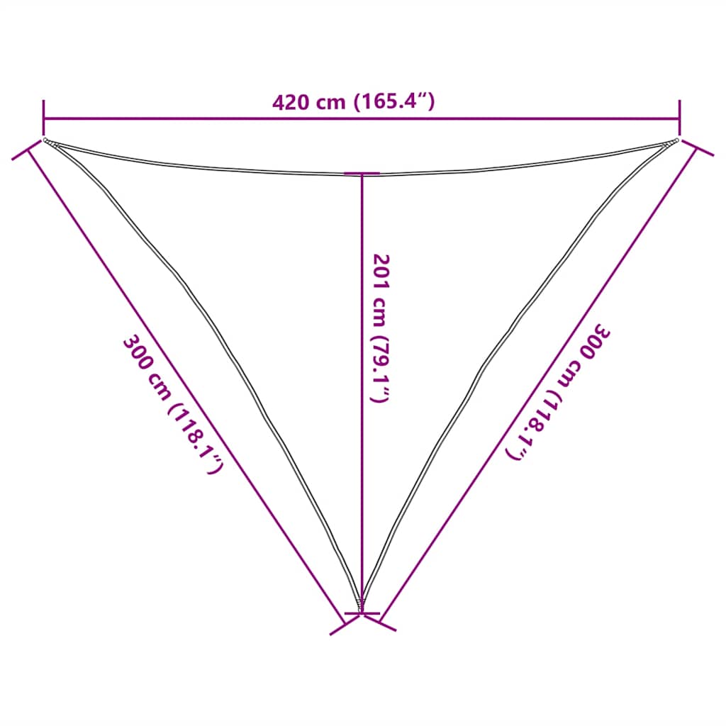 vidaXL Sunshade Sail 160 g/m² Red 3x3x4.2 m HDPE