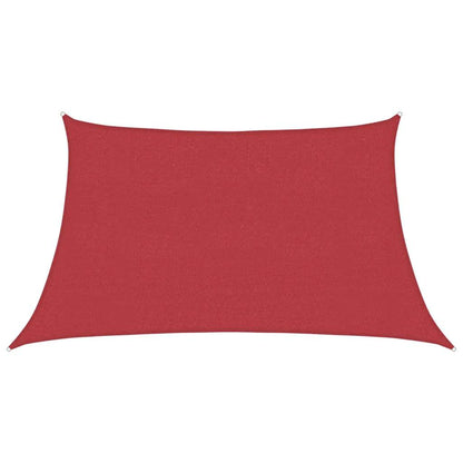 vidaXL Sunshade Sail 160 g/m² Red 3/4x2 m HDPE