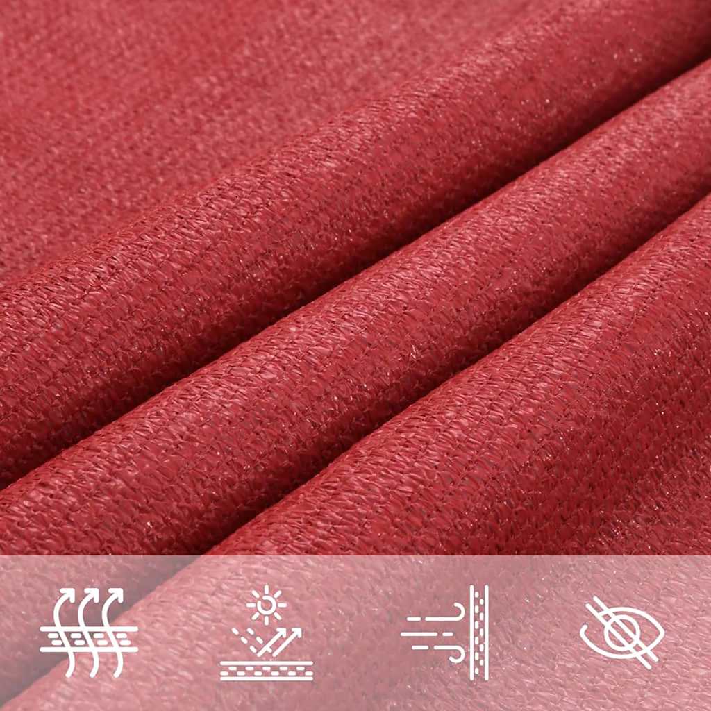 vidaXL Sunshade Sail 160 g/m² Red 4/5x4 m HDPE