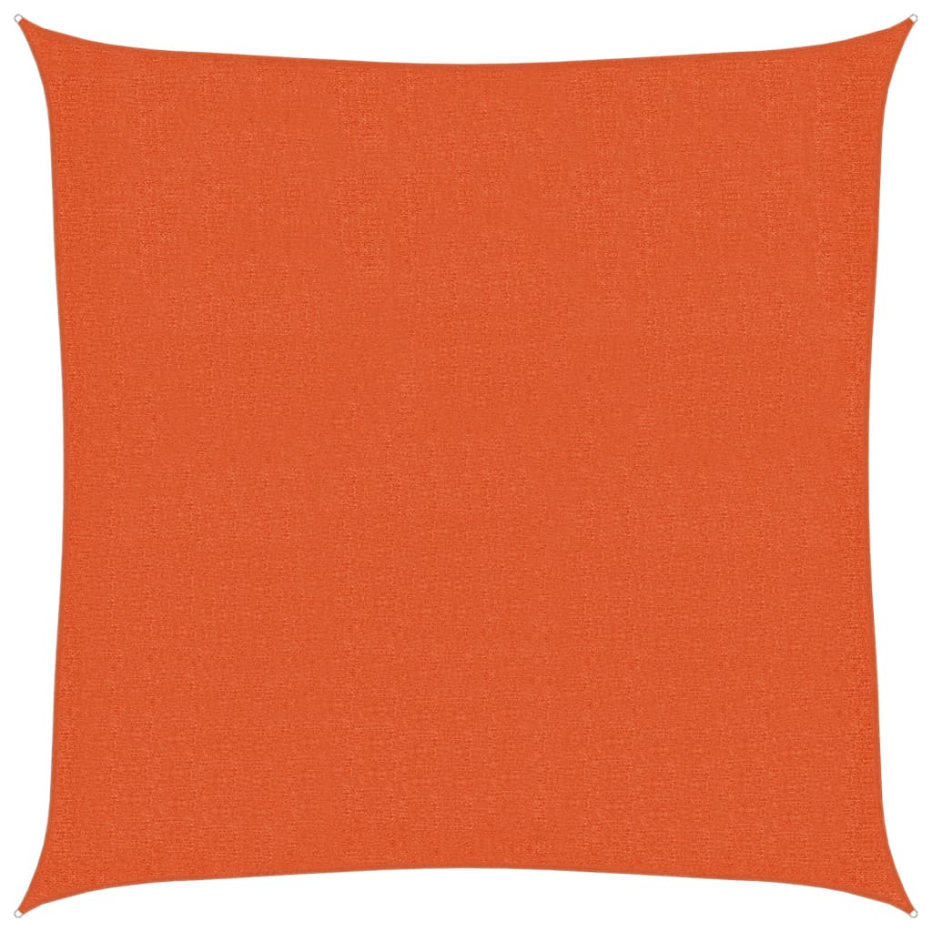 vidaXL Sunshade Sail 160 g/m² Orange 2x2 m HDPE