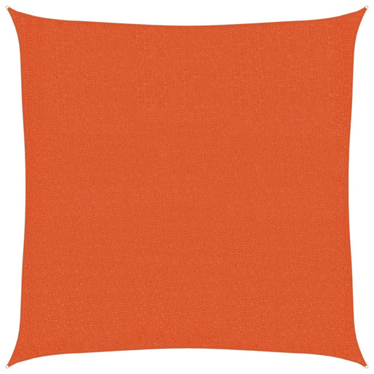 vidaXL Sunshade Sail 160 g/m² Orange 2.5x2.5 m HDPE