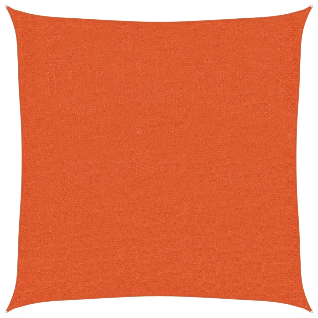 vidaXL Sunshade Sail 160 g/m² Orange 3x3 m HDPE