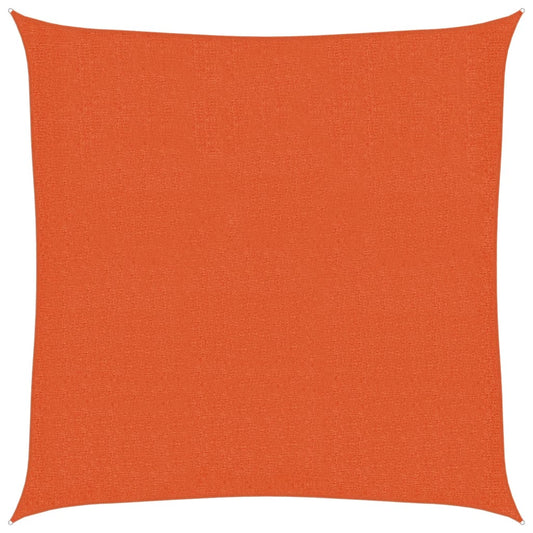 vidaXL Sunshade Sail 160 g/m² Orange 3.6x3.6 m HDPE