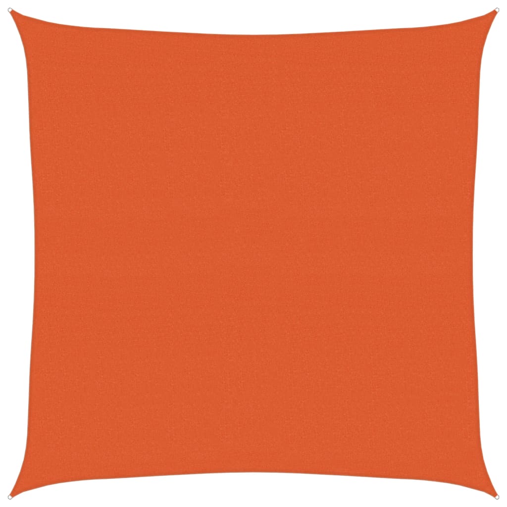 vidaXL Sunshade Sail 160 g/m² Square Orange 4x4 m HDPE