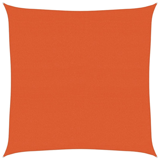 vidaXL Sunshade Sail 160 g/m² Square Orange 4x4 m HDPE