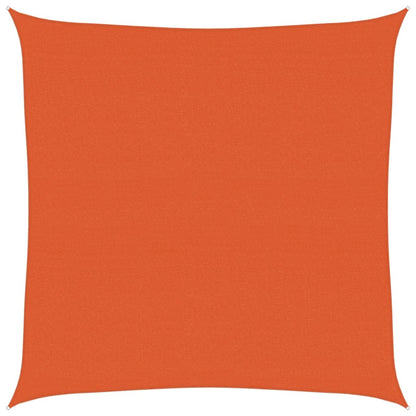 vidaXL Sunshade Sail 160 g/m² Square Orange 7x7 m HDPE
