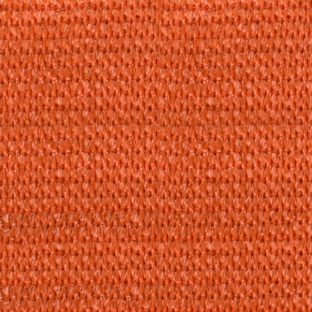 vidaXL Sunshade Sail 160 g/m² Square Orange 7x7 m HDPE