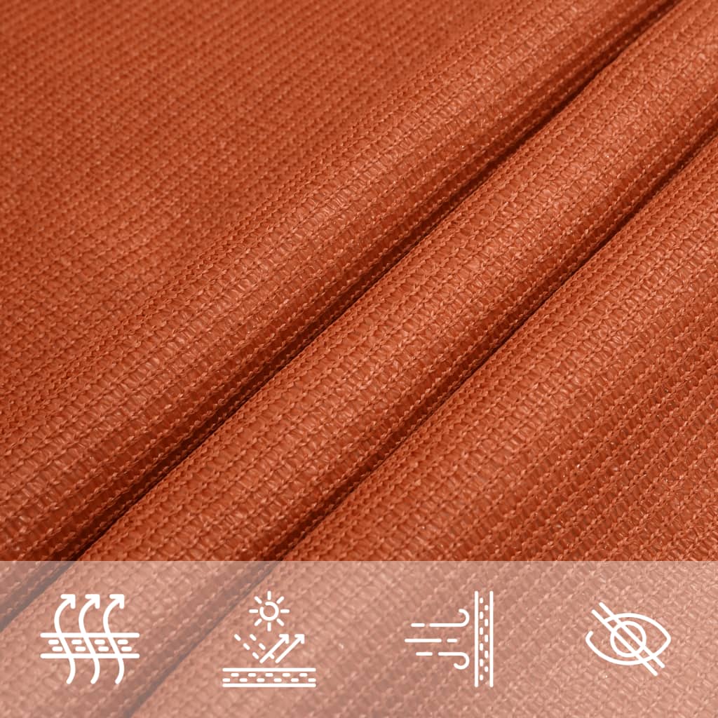 311666 vidaXL Sunshade Sail 160 g/m² Orange 2x2,5 m HDPE