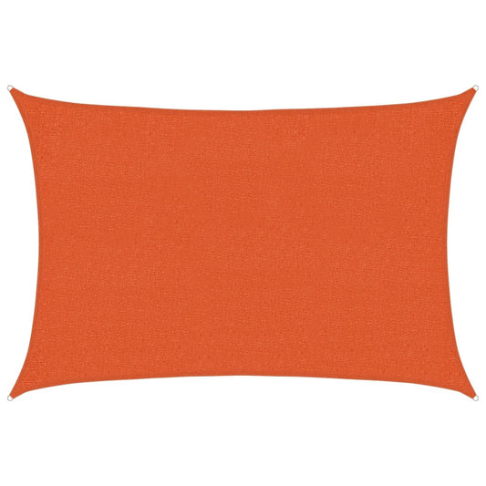 vidaXL Sunshade Sail 160 g/m² Orange 2x3 m HDPE