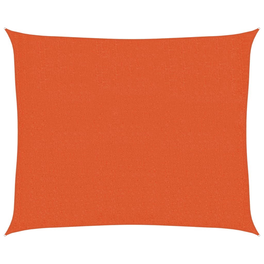 vidaXL Sunshade Sail 160 g/m² Orange 2.5x3 m HDPE
