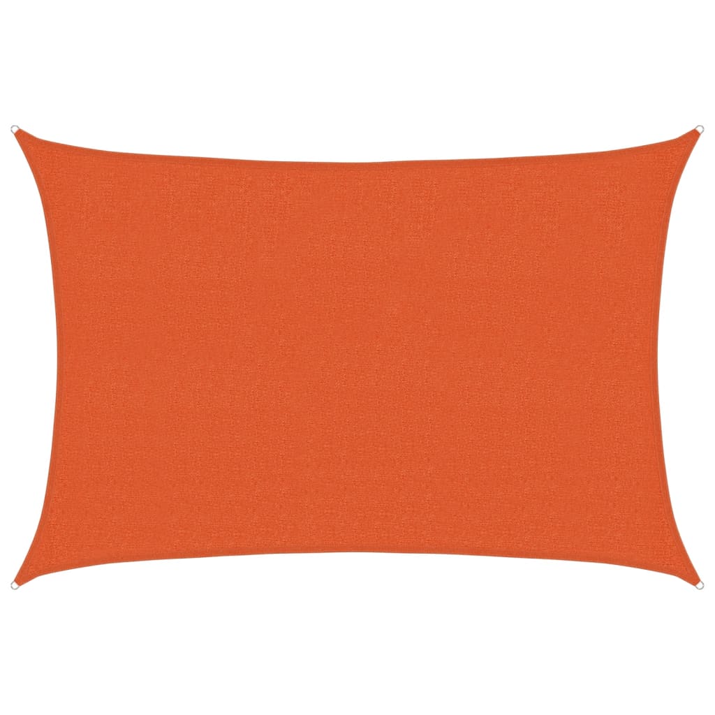 vidaXL Sunshade Sail 160 g/m² Orange 2.5x4 m HDPE