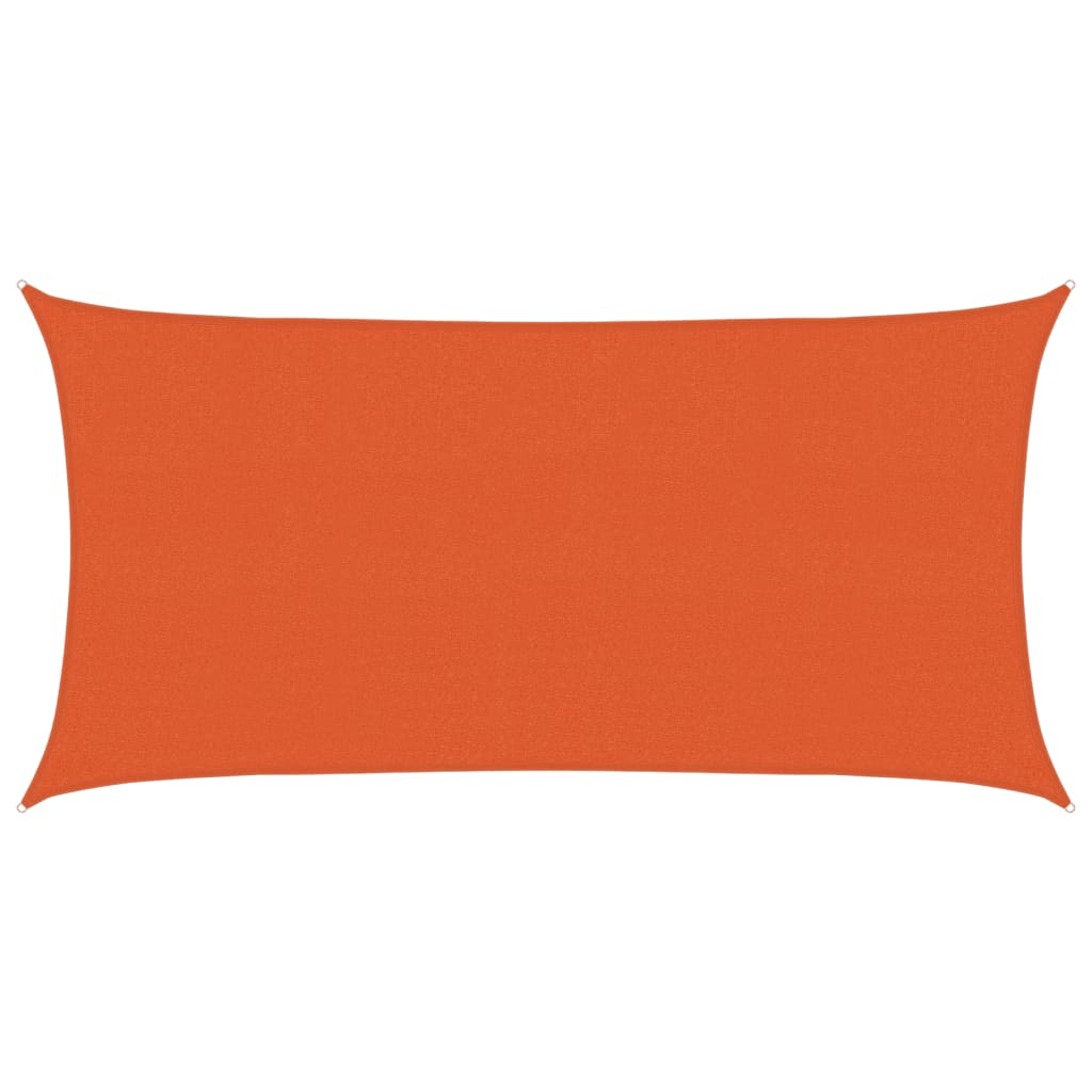 vidaXL Sunshade Sail 160 g/m² Orange 2.5x4.5 m HDPE