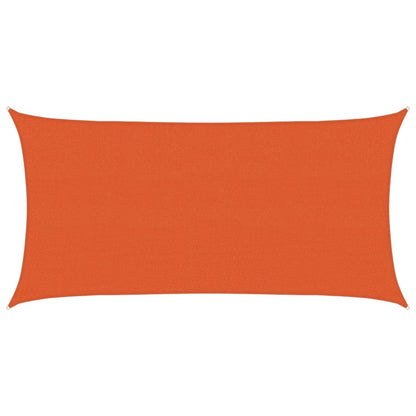 vidaXL Sunshade Sail 160 g/m² Orange 2.5x4.5 m HDPE