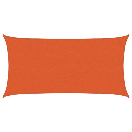vidaXL Sunshade Sail 160 g/m² Orange 2.5x4.5 m HDPE