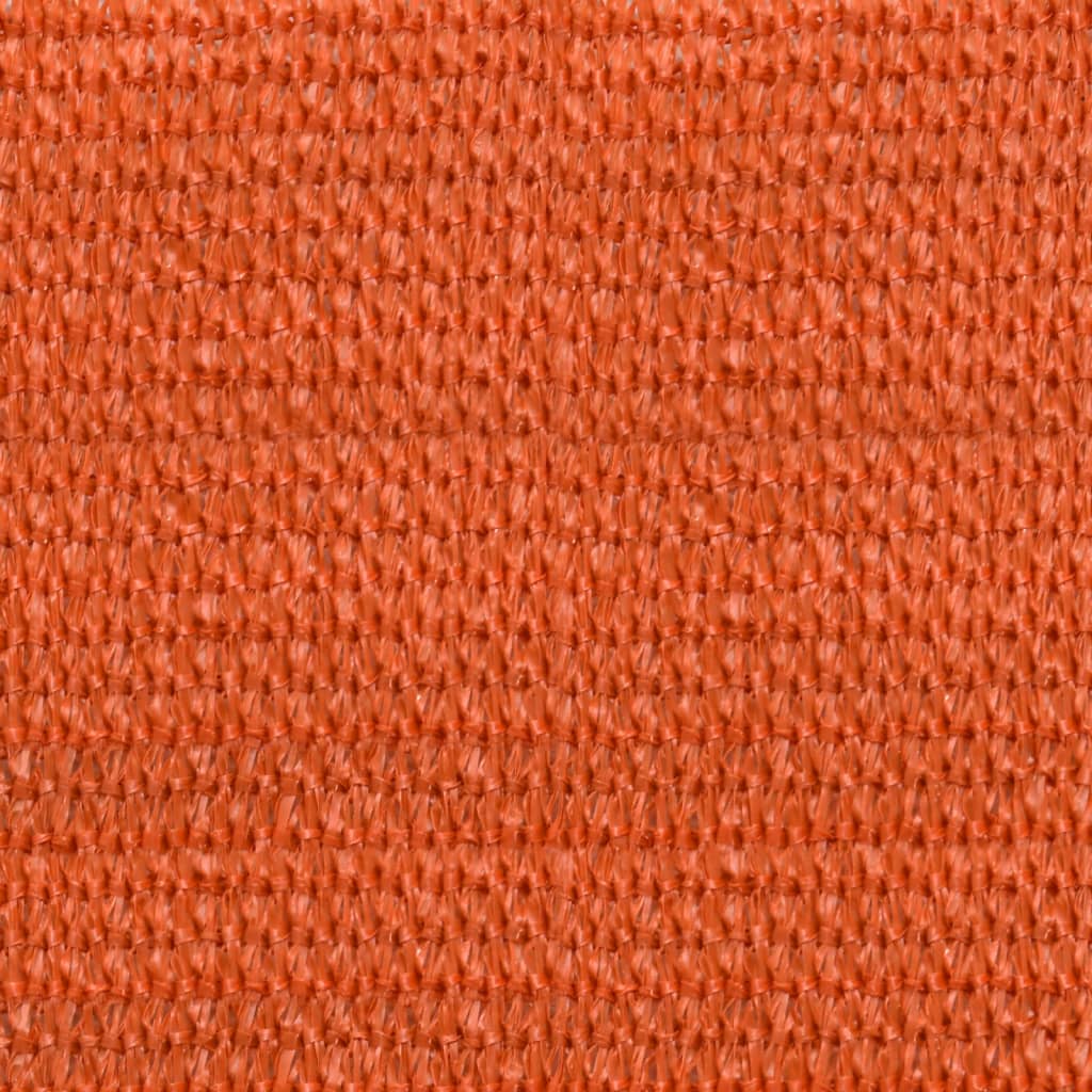 vidaXL Sunshade Sail 160 g/m² Orange 2.5x5 m HDPE