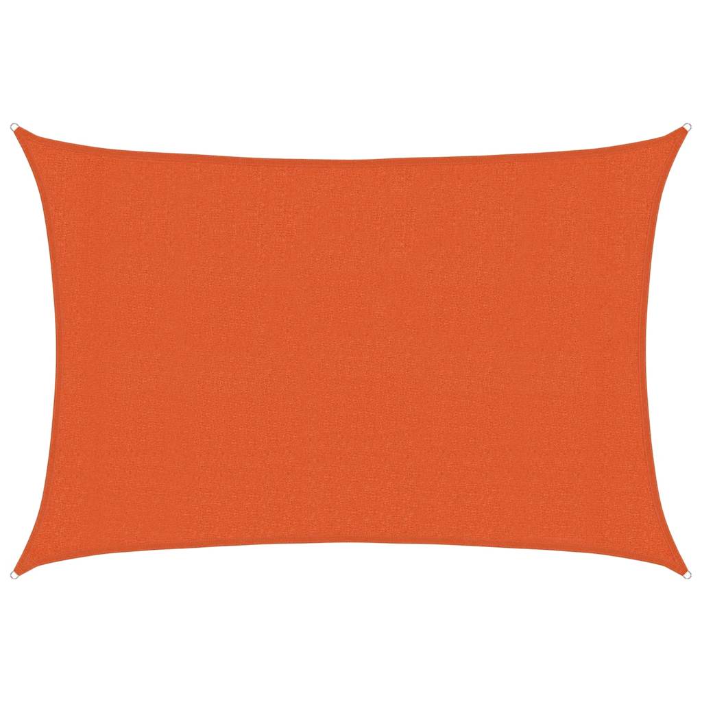 vidaXL Sunshade Sail 160 g/m² Rectangular Orange 3x4.5 m HDPE