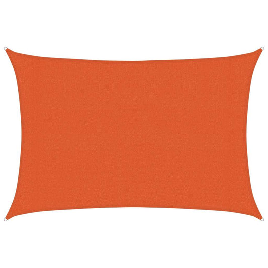 vidaXL Sunshade Sail 160 g/m² Rectangular Orange 3x4.5 m HDPE