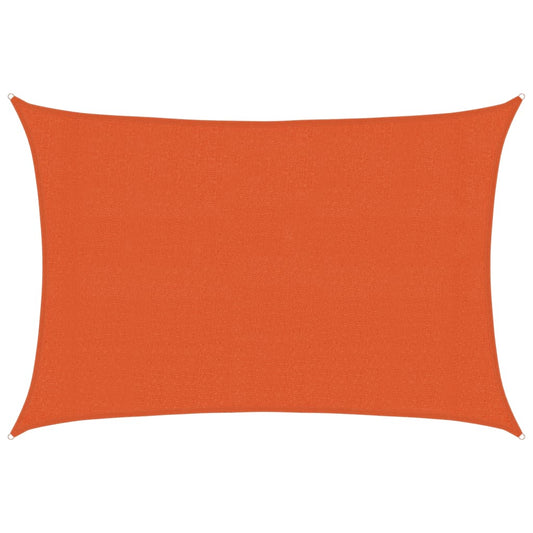 vidaXL Sunshade Sail 160 g/m² Rectangular Orange 3x5 m HDPE