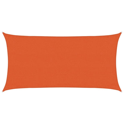 vidaXL Sunshade Sail 160 g/m² Rectangular Orange 3x6 m HDPE