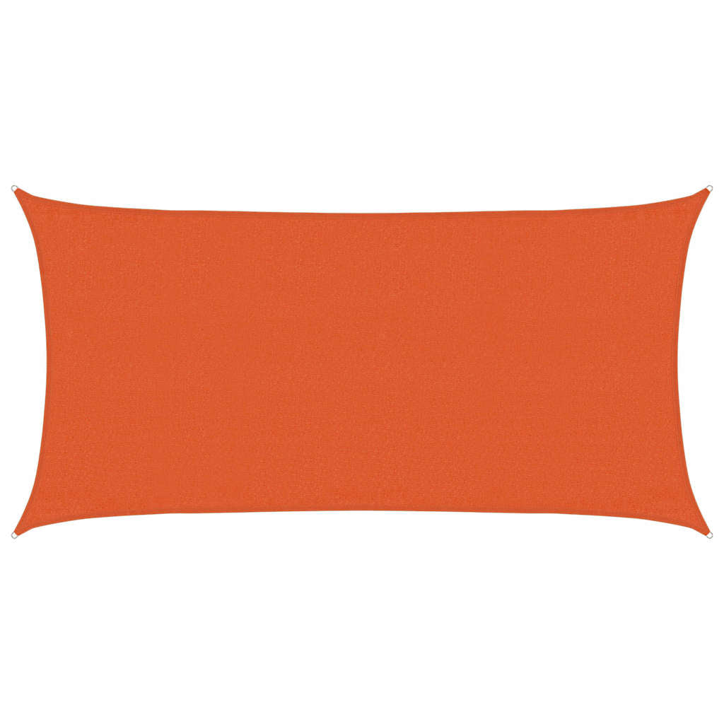 vidaXL Sunshade Sail 160 g/m² Rectangular Orange 3x6 m HDPE