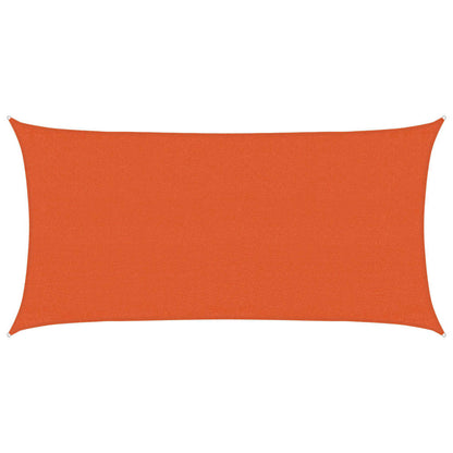 vidaXL Sunshade Sail 160 g/m² Rectangular Orange 3x6 m HDPE