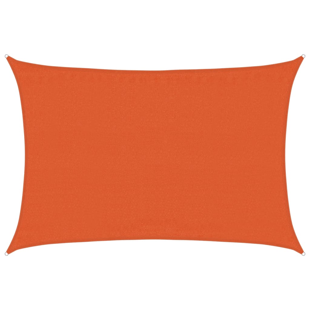 vidaXL Sunshade Sail 160 g/m² Orange 3.5x4.5 m HDPE
