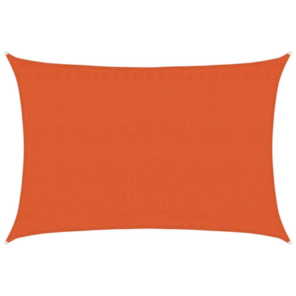 vidaXL Sunshade Sail 160 g/m² Orange 3.5x4.5 m HDPE