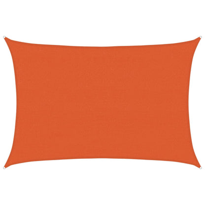 vidaXL Sunshade Sail 160 g/m² Orange 3.5x5 m HDPE