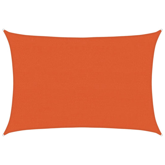 vidaXL Sunshade Sail 160 g/m² Orange 3.5x5 m HDPE