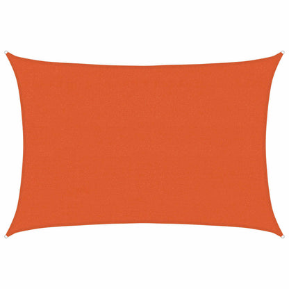 vidaXL Sunshade Sail 160 g/m² Rectangular Orange 4x5 m HDPE