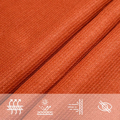 vidaXL Sunshade Sail 160 g/m² Rectangular Orange 4x5 m HDPE