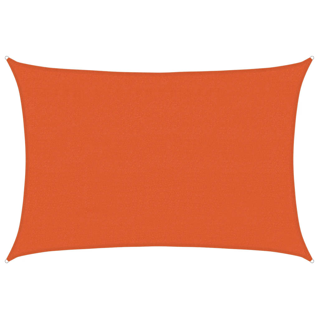 vidaXL Sunshade Sail 160 g/m² Orange 4x6 m HDPE