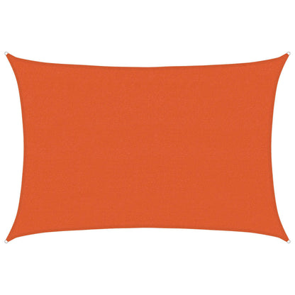 vidaXL Sunshade Sail 160 g/m² Orange 4x6 m HDPE