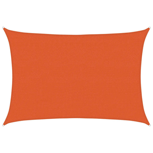 vidaXL Sunshade Sail 160 g/m² Orange 4x6 m HDPE