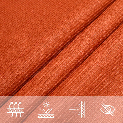 vidaXL Sunshade Sail 160 g/m² Orange 4x6 m HDPE